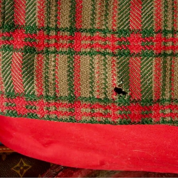 RARE Vintage GUCCI Heritage Tartan Plaid Leather Pullover Retro Mod 1960's GG Sm - Picture 13 of 13